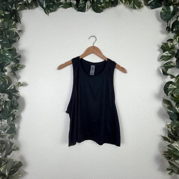 Mono B Athletic Sleeveless Wide Tank Opening Shirt Black NWT Women’s Size L - Picture 1 of 6